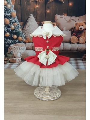CÓD N193 - VESTIDO ROMANTIC VERMELHO