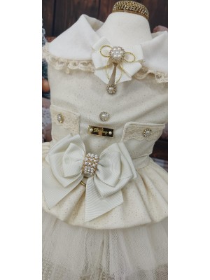 CÓD N195 - VESTIDO ROMANTIC OFF WHITE