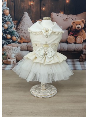 CÓD N195 - VESTIDO ROMANTIC OFF WHITE