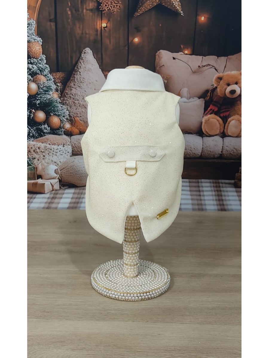 CÓD N198 - FRAQUE ROMANTIC OFF WHITE