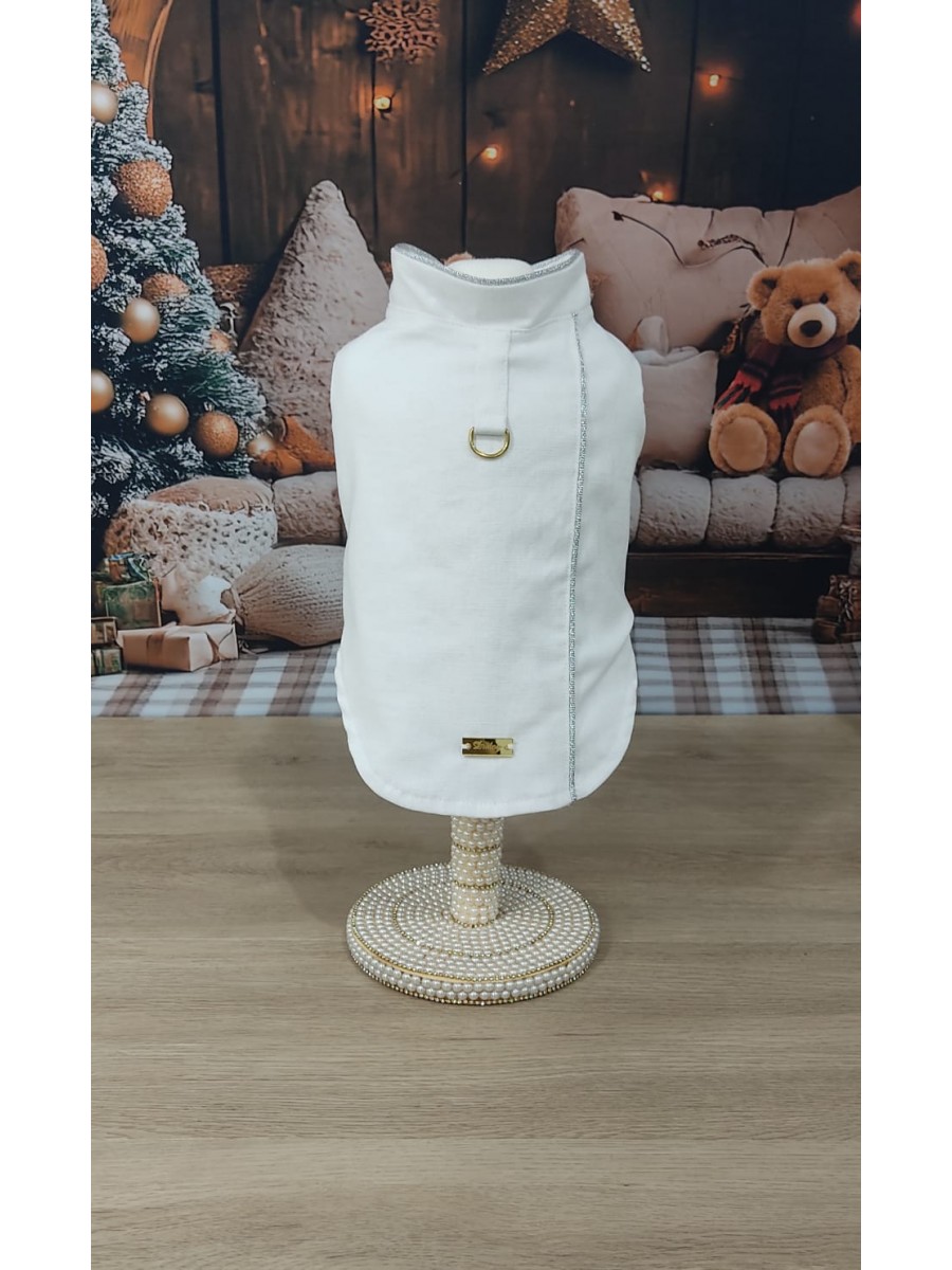 CÓD N202 - CAMISA ROMANTIC BRANCA