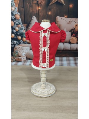 CÓD N203 - BLUSA ROMANTIC VERMELHO