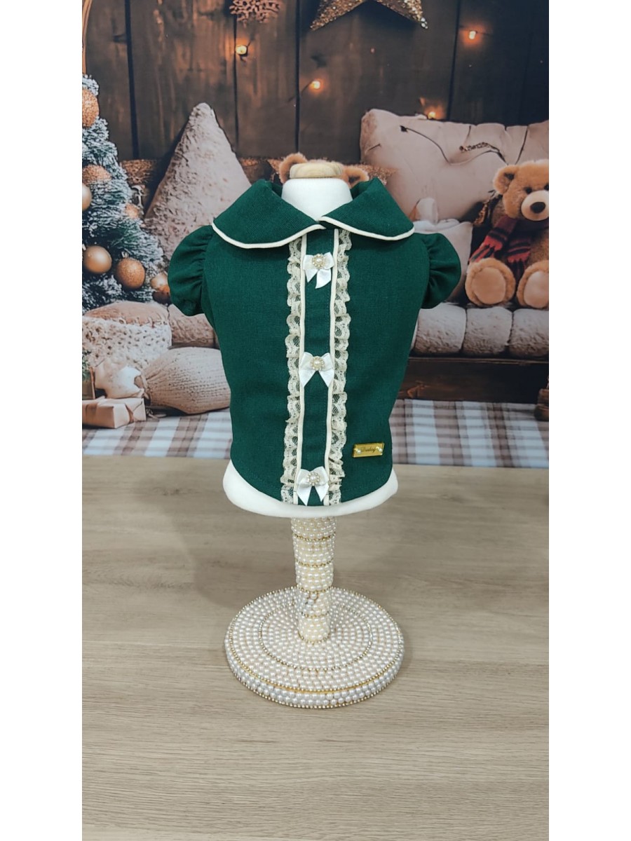 CÓD N204 - BLUSA ROMANTIC VERDE