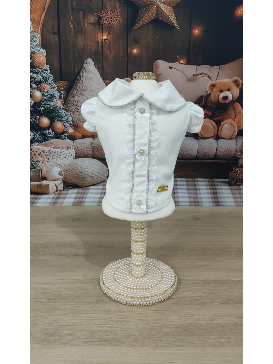 CÓD N205 - BLUSA ROMANTIC OFF WHITE