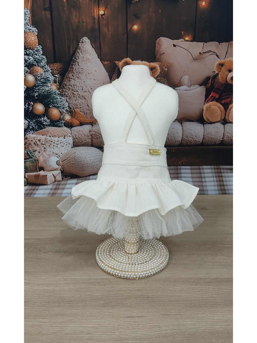 CÓD N208 - SAIA ROMANTIC OFF WHITE