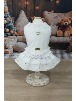 CÓD N219 - VESTIDO ROMANTIC FLOWERS BRANCO