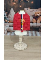 CÓD N224 - PEITORAL ROMANTIC VERMELHO AZUL/BRANCO/VERMELHO FÊMEA