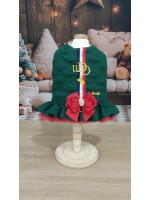 CÓD N227 - PEITORAL ROMANTIC VERDE AZUL/BRANCO/VERMELHO FÊMEA