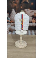 CÓD N232 - PEITORAL ROMANTIC BRANCO AZUL/BRANCO/VERMELHO MACHO