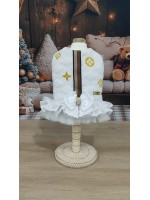 CÓD N233 - PEITORAL ROMANTIC BRANCO MARROM/BEGE FÊMEA