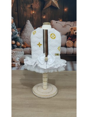 CÓD N233 - PEITORAL ROMANTIC BRANCO MARROM/BEGE FÊMEA CÓD N233 - PEITORAL ROMANTIC BRANCO MARROM/BEGE FÊMEA