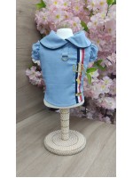 CÓD 1183 - BLUSA LINHO AZUL