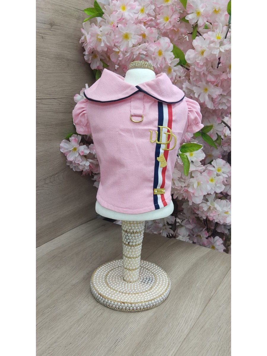 CÓD 1184 - BLUSA LINHO ROSA