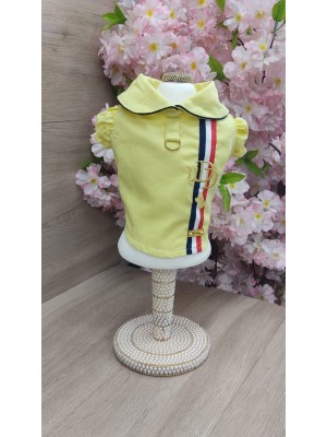 CÓD 1186 - BLUSA LINHO AMARELA