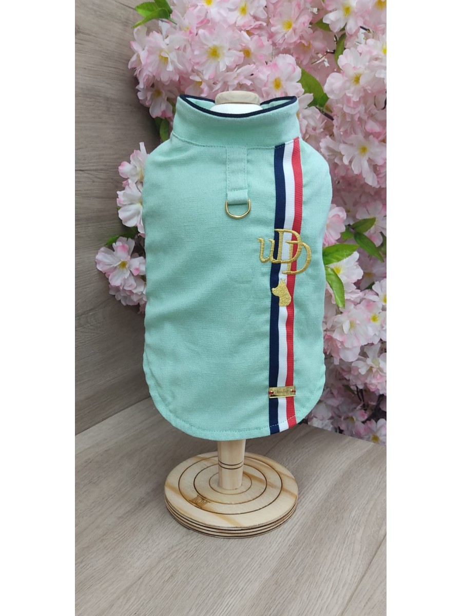 CÓD 1190 - CAMISA LINHO VERDE AZUL/BRANCA/VERMELHA