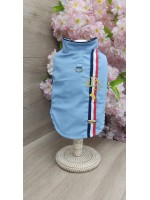 CÓD 1192 - CAMISA LINHO AZUL AZUL/BRANCA/VERMELHA