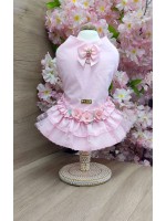CÓD 1212 - VESTIDO FLOWERS/POÁ ROSA