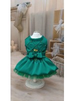 CÓD N161 - VESTIDO ENCANTO VERDE/NERVURAS