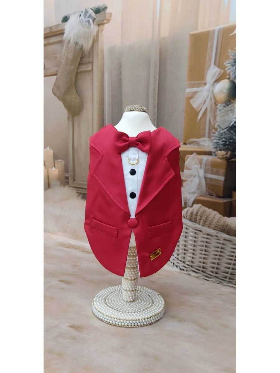 CÓD N163 - FRAQUE ENCANTO VERMELHO