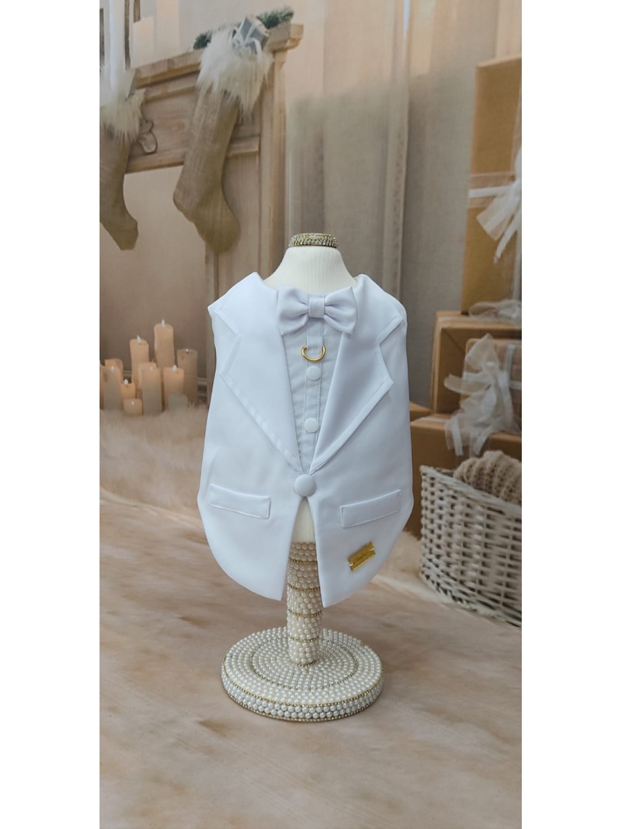 CÓD N165 - FRAQUE ENCANTO BRANCO