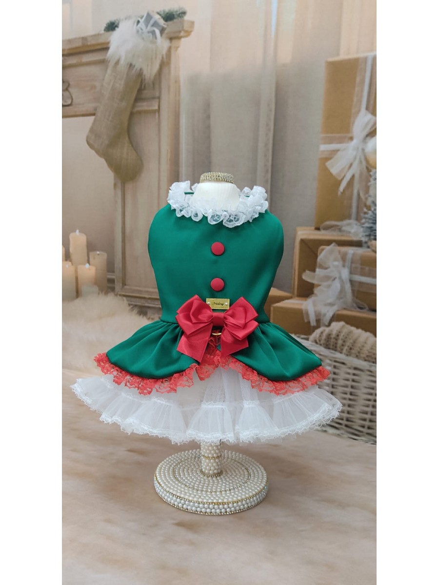 CÓD N178 - VESTIDO ENCANTO VERDE ELFA