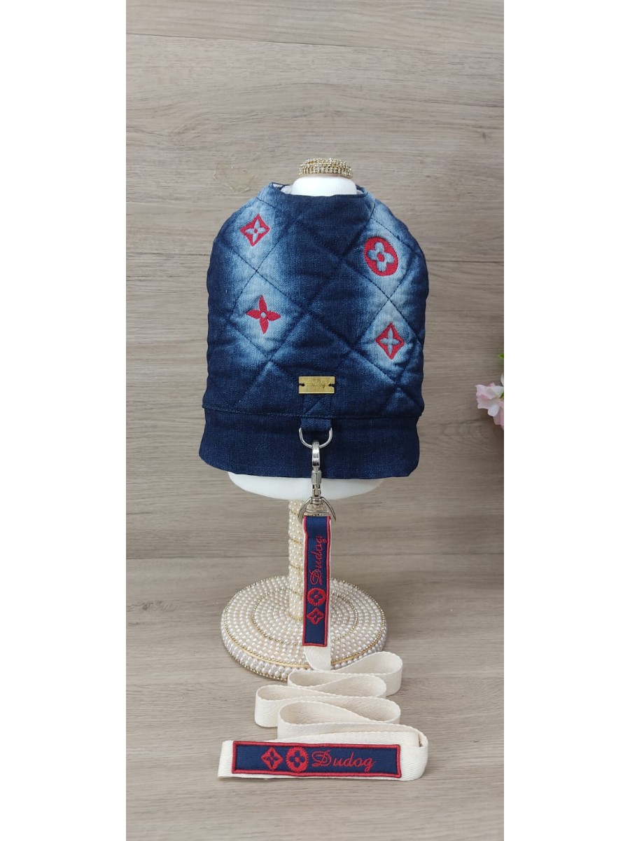 CÓD 1158 - PEITORAL JEANS ESCURO MACHO