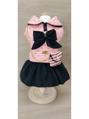 CÓD 1162 - VESTIDO BOLSA ROSE CLARO