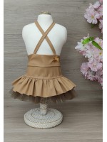 CÓD 1074 - SAIA LOVE COURO PU CARAMELO