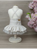 CÓD 1076 - SAIA LOVE COURO PU  OFF WHITE