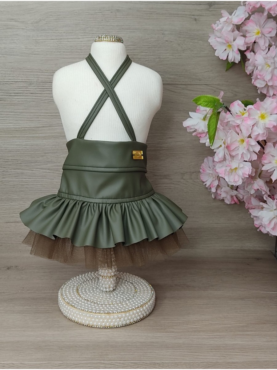 CÓD 1078 - SAIA LOVE COURO PU VERDE