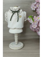 CÓD 1085 - BLUSA LOVE LINHO/VERDE