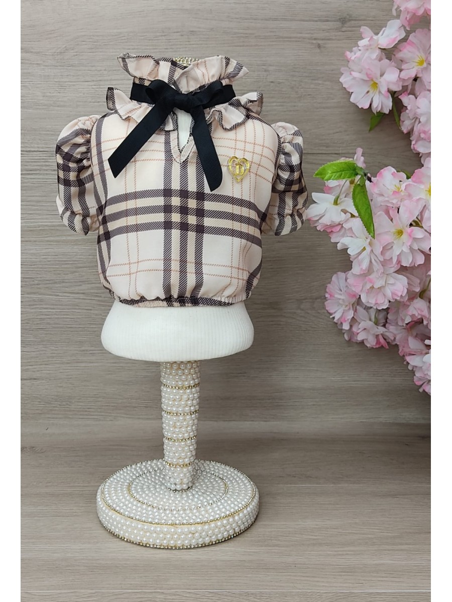 CÓD 1087 - BLUSA LOVE XADREZ