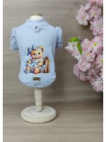 CÓD 1094 - BABY LOOK VINTAGE AZUL BEBÊ