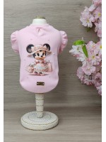 CÓD 1095 - BABY LOOK VINTAGE ROSA BEBÊ