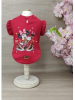 CÓD 1097 - BABY LOOK VINTAGE VERMELHA