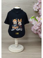 CÓD 1100 - T-SHIRT VINTAGE PRETA