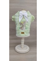 CÓD P018 - BLUSA COELHA XADREZ VERDE