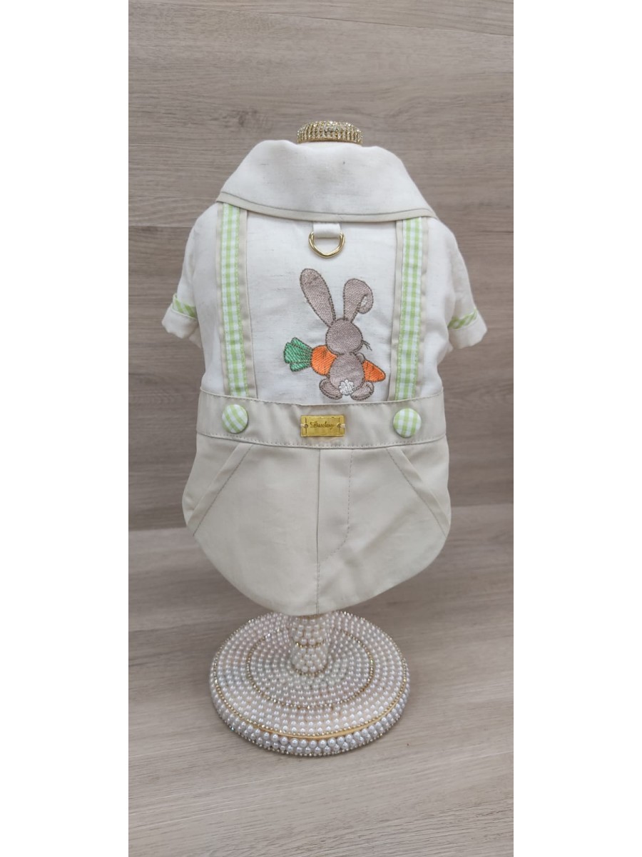 CÓD P024 - CAMISA/JARDINEIRA XADREZ VERDE