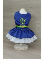 CÓD BR009 - VESTIDO AZUL ROYAL BRASIL