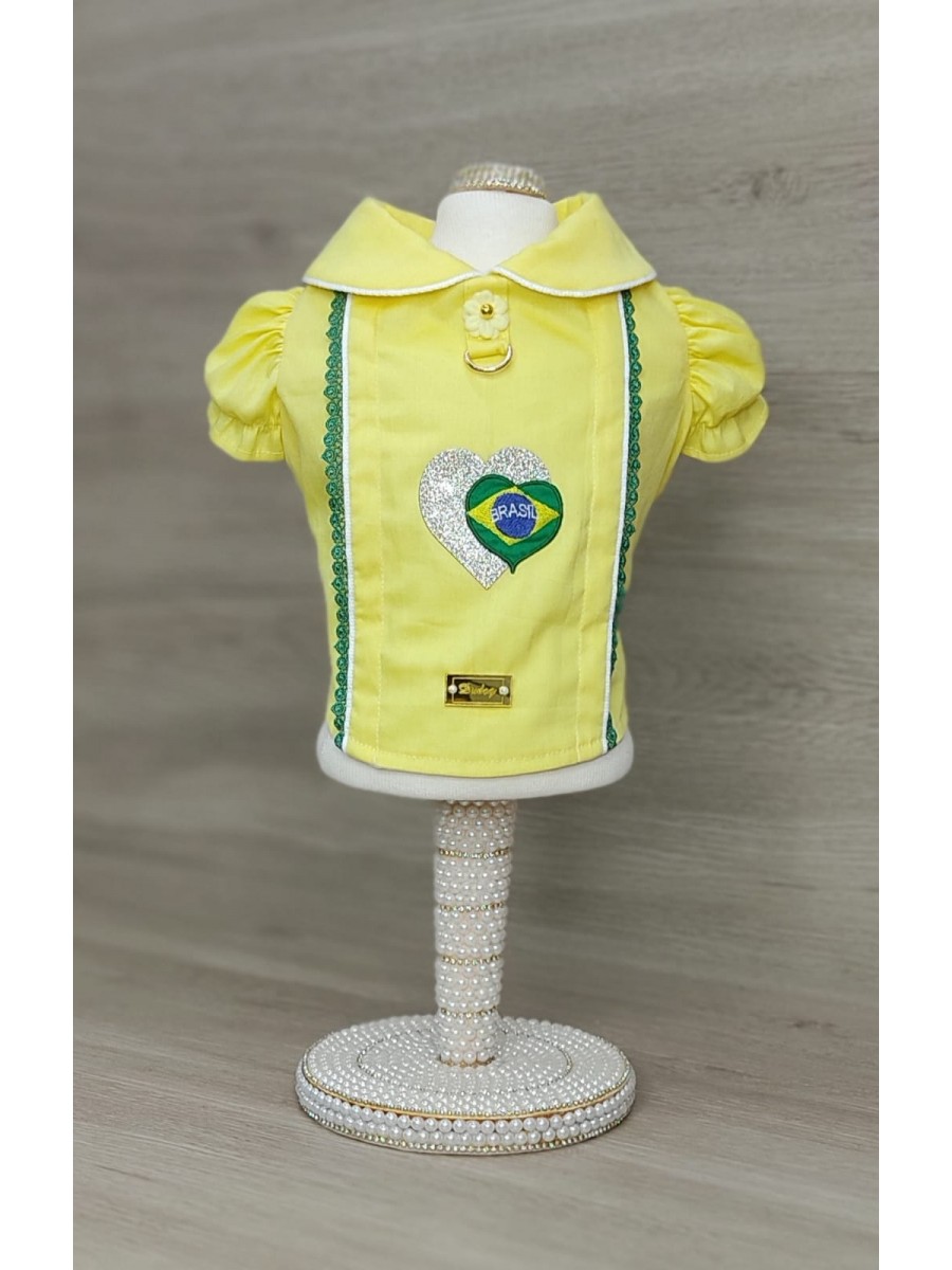 CÓD BR025 - BLUSA AMARELA FÊMEA