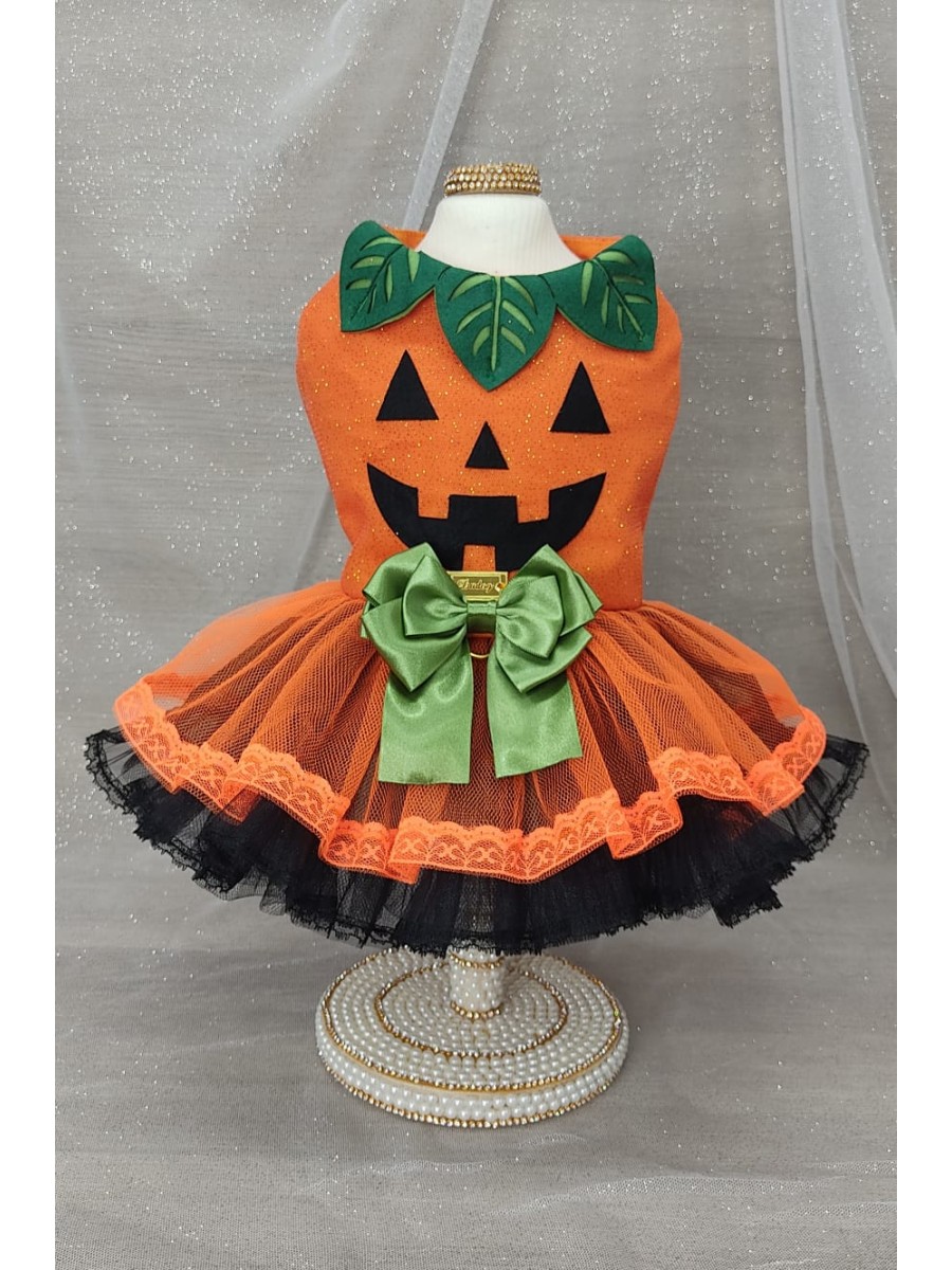 CÓD F089 - VESTIDO ABÓBORA