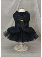 CÓD F090 - VESTIDO PRETO BRUXINHA