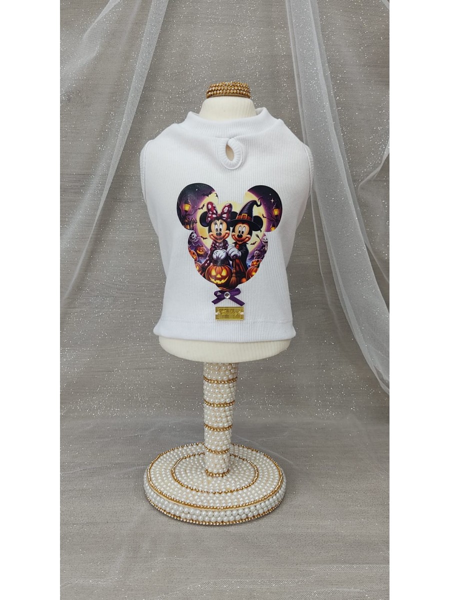 CÓD F101 - REGATA BASIC BRANCA/MOUSE FÊMEA