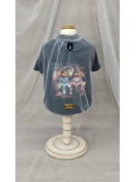 CÓD F106 - T-SHIRT STITCH BRUXINHO PRETA