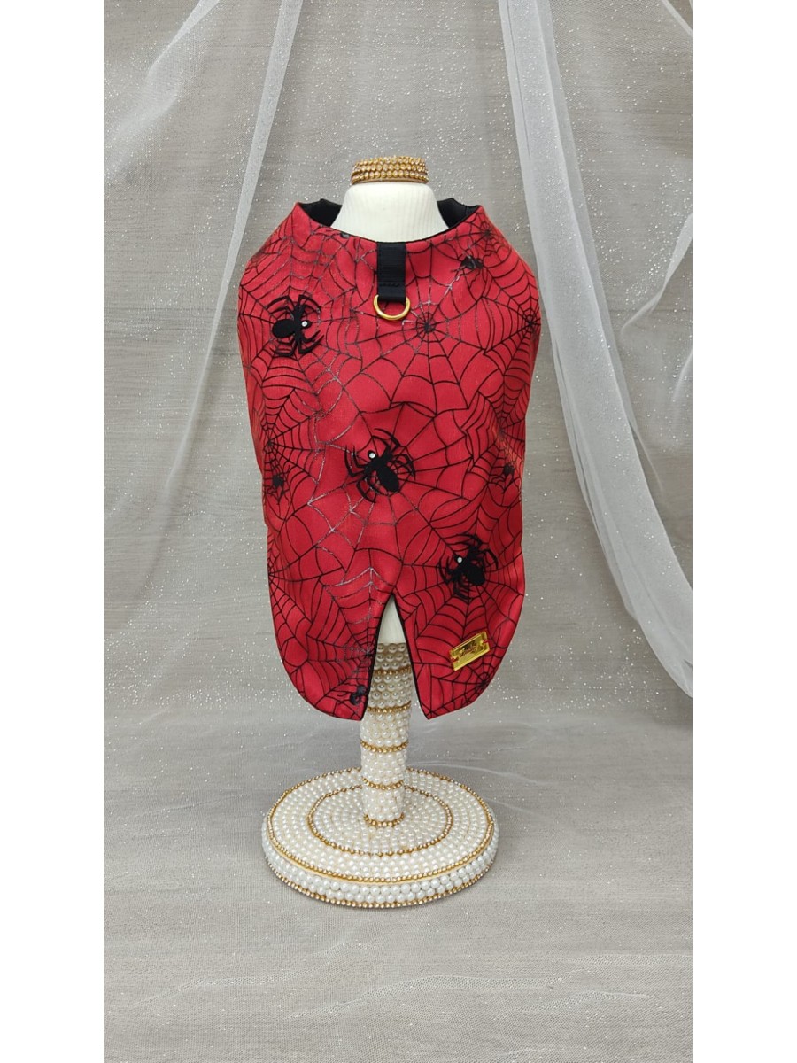 CÓD F107 - FRAQUE ARANHA VERMELHO