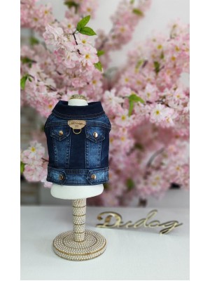 CÓD 0976 - JAQUETA JEANS BOLSO/LAPELAS