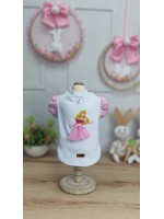 CÓD F058 - BABY LOOK BELA ADORMECIDA/BRANCA