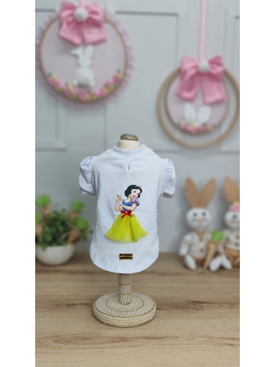 CÓD F061 - BABY LOOK BRANCA DE NEVE/BRANCA