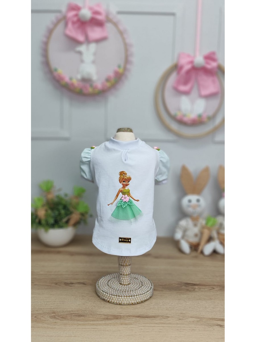 CÓD F073 - BABY LOOK SININHO BRANCA