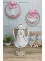 CÓD F079 - CAMISA PÁSCOA LINHO ORELHUDA CAMEL